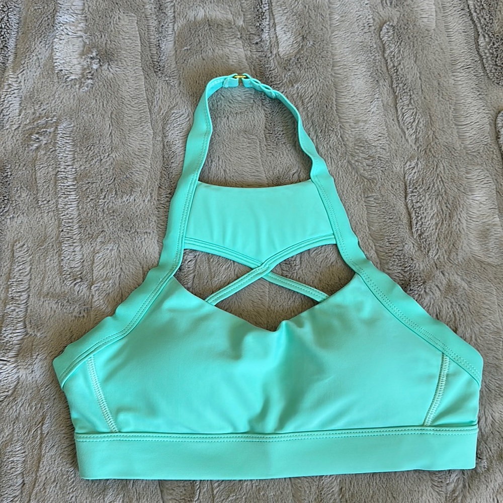 The Chestee x Barbella Box Swim Sports Bra Top